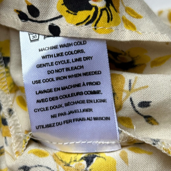 Anthropologie dRA Los Angeles Floral, yellow Dress midi - Picture 4 of 10